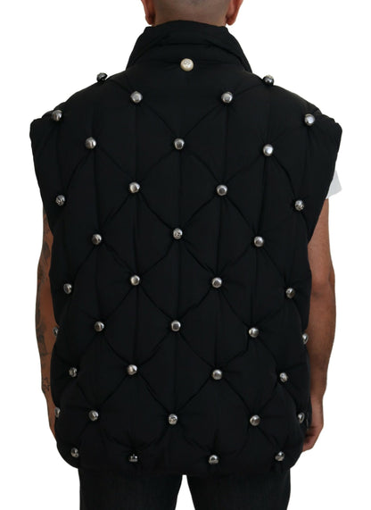 Veste gilet sans manches noire Dolce &amp; Gabbana