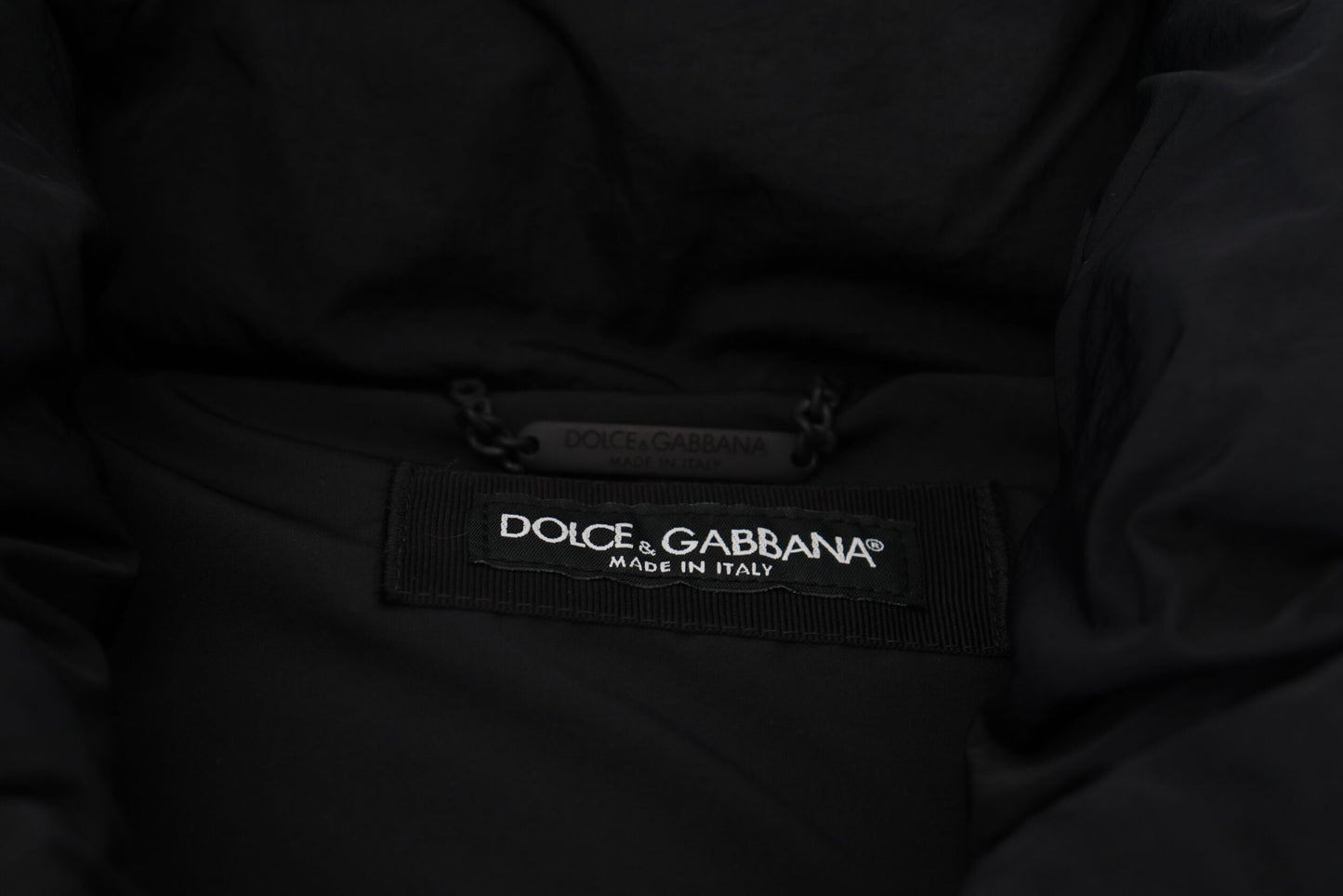 Veste gilet sans manches noire Dolce &amp; Gabbana