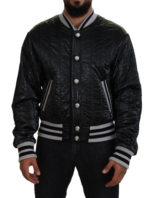 Dolce &amp; Gabbana blouson aviateur noir élégant