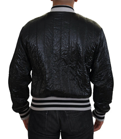 Dolce &amp; Gabbana blouson aviateur noir élégant