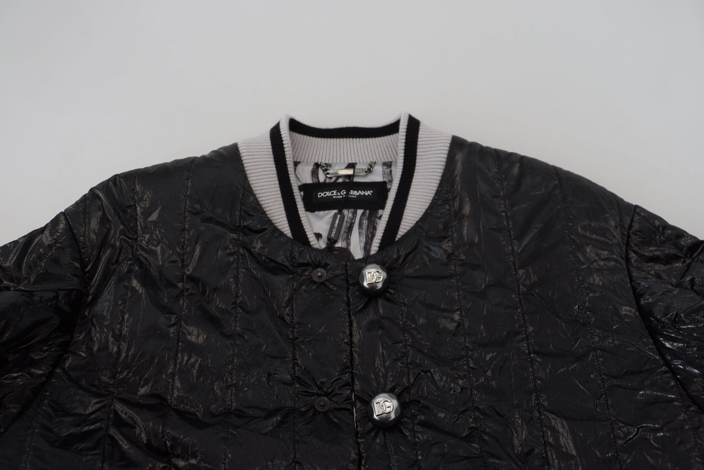 Dolce &amp; Gabbana blouson aviateur noir élégant