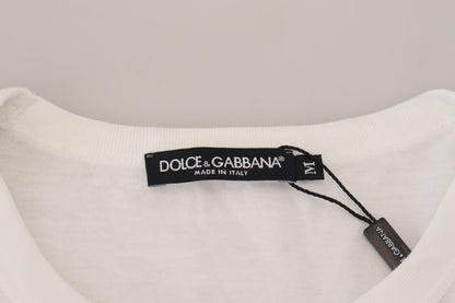 Pull en coton blanc Dolce &amp; gabbana