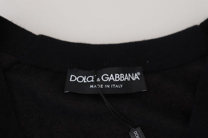 Pull cardigan en cachemire noir Dolce &amp; gabbana