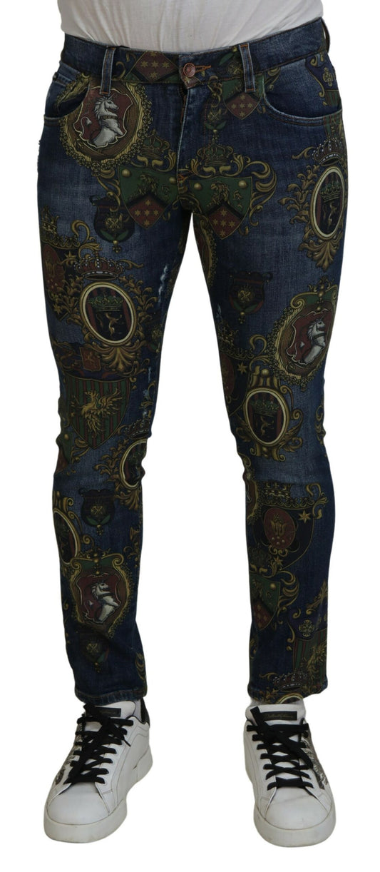 Dolce &amp; gabbana jean slim en denim bleu