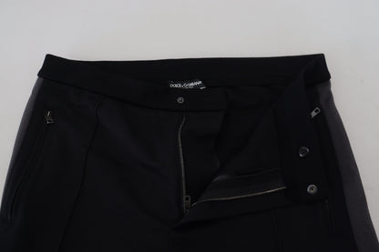 Pantalon de jogging noir Dolce &amp; gabbana en laine mélangée luxueuse