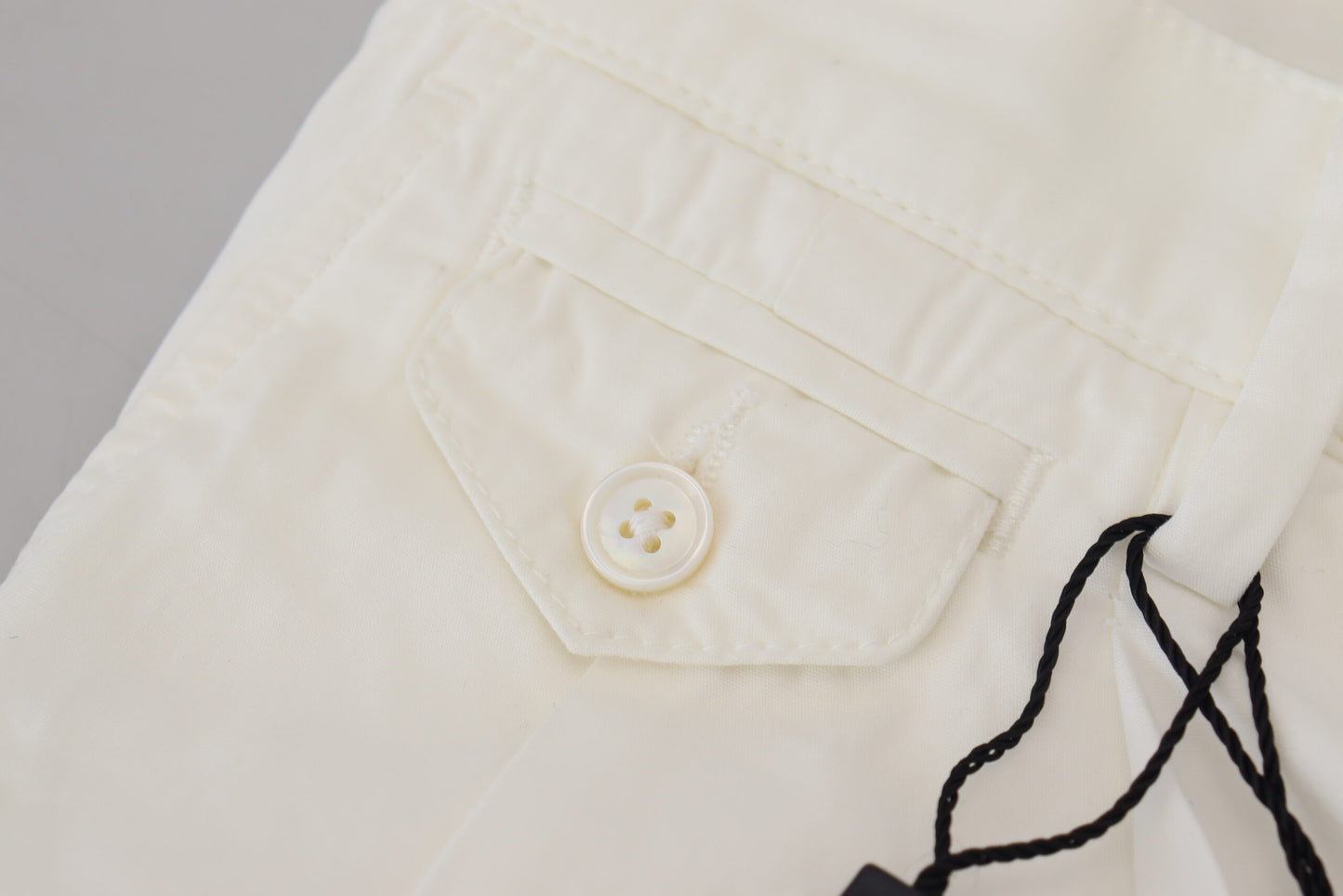 Dolce & Gabbana Elegant White Cotton Chino Pants