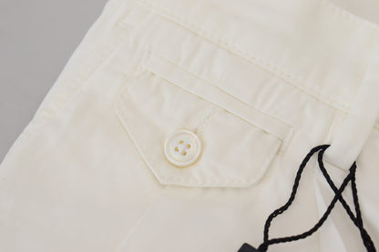 Pantalon chino en coton blanc Dolce &amp; gabbana