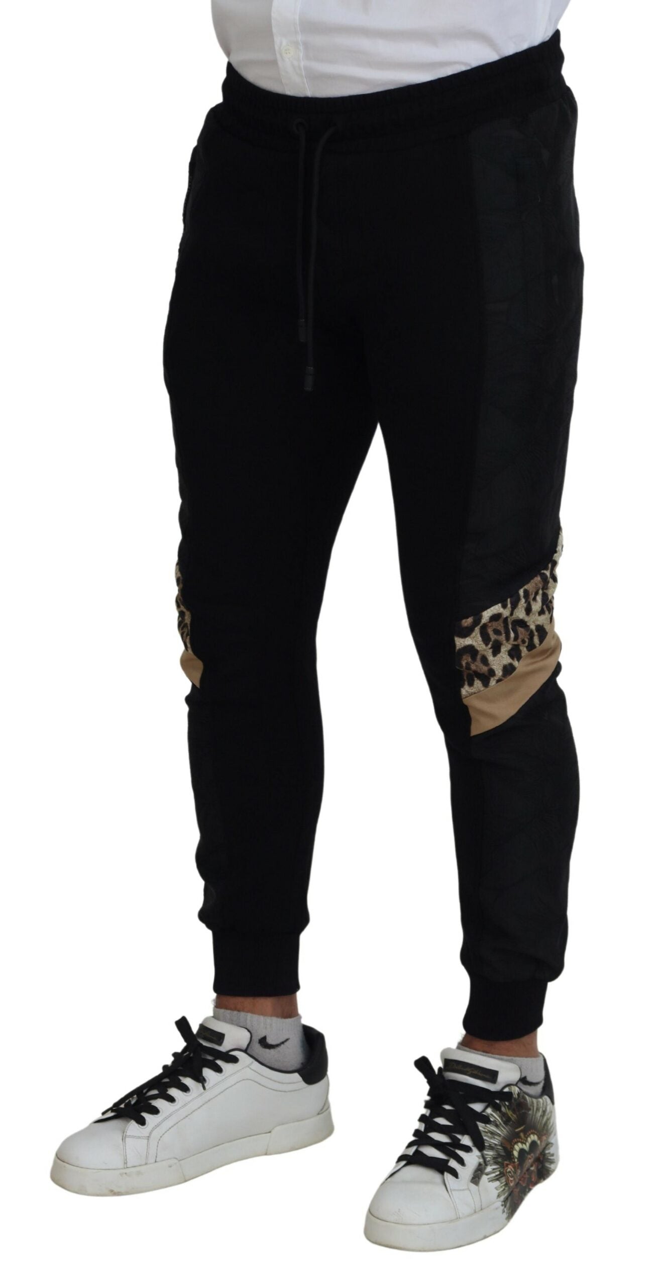 Pantalon de jogging noir Dolce &amp; gabbana pour l'homme moderne