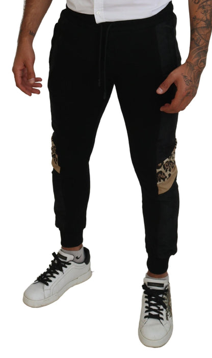 Pantalon de jogging noir Dolce &amp; gabbana pour l'homme moderne