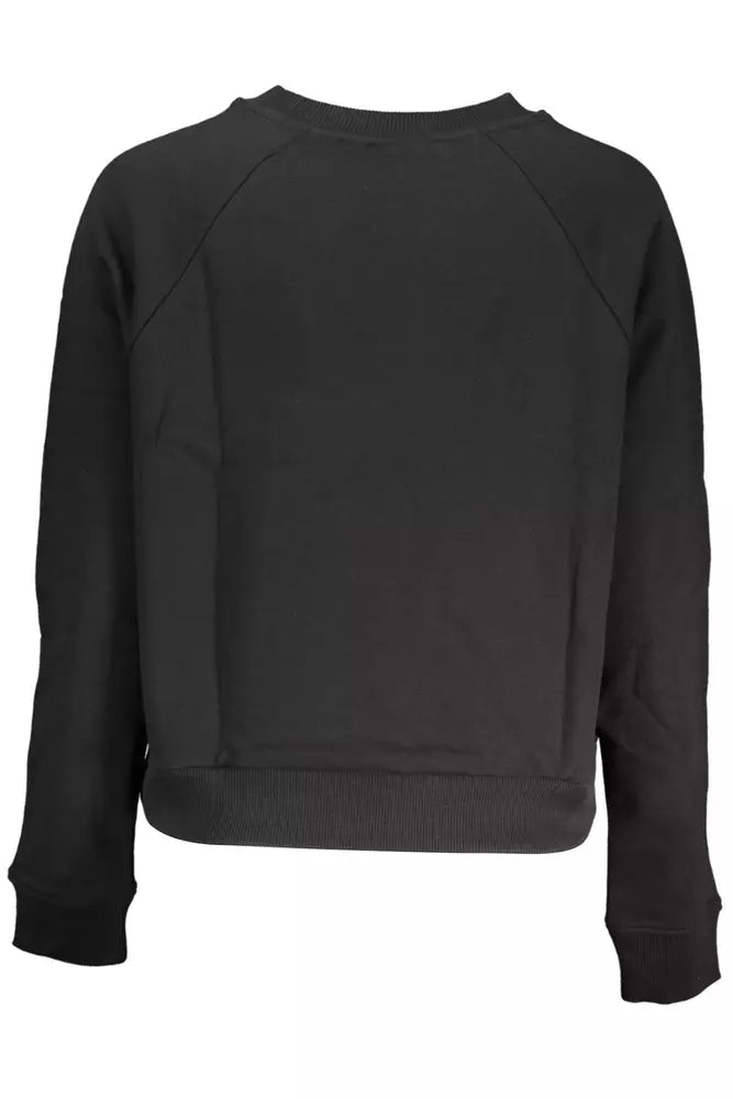 Vans - Sweat-shirt élégant en coton noir avec logo imprimé