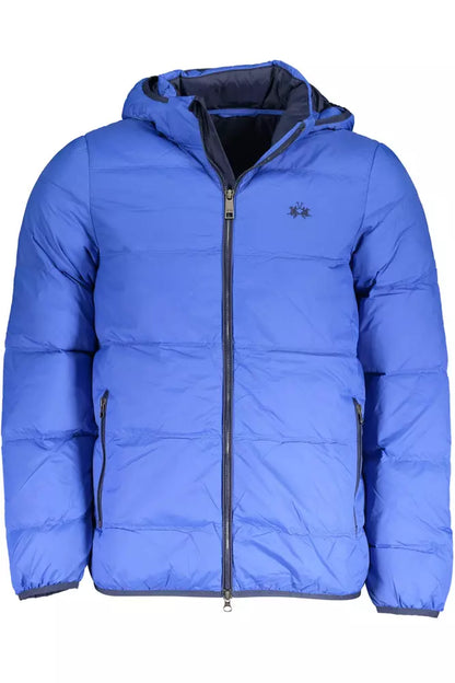 Veste bleue Elite La Martina avec capuche amovible