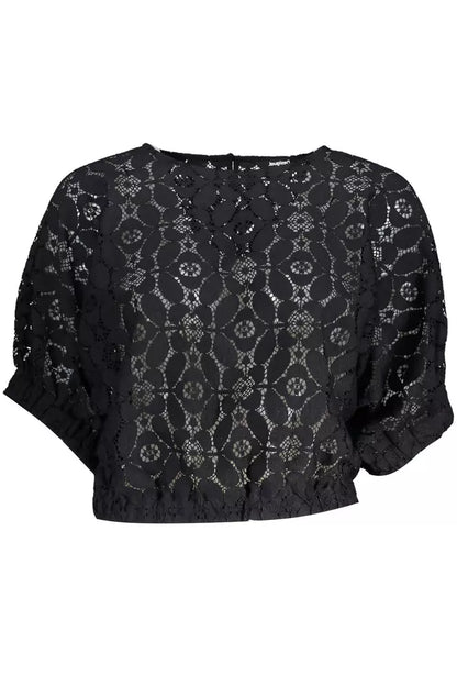 Desigual blouse à taille élastique à manches chauve-souris