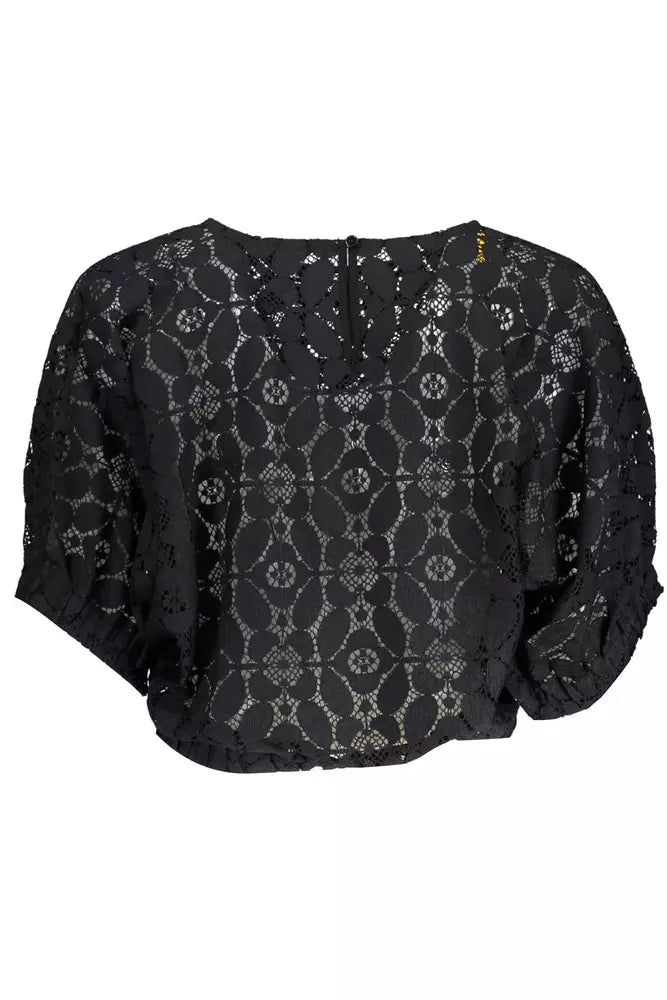 Desigual blouse à taille élastique à manches chauve-souris