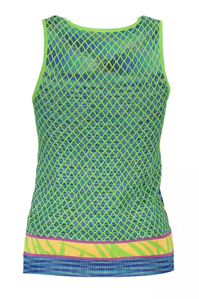 Desigual Chic Débardeur Vert Contrasté