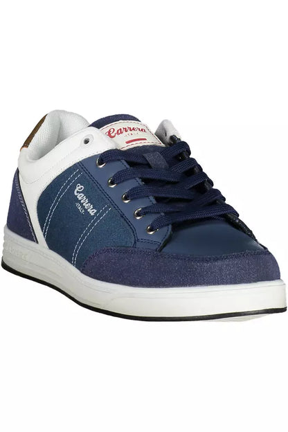 Carrera Eco-Conscious Blue Sneakers with Contrasting Details