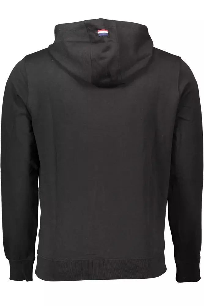 Nous polo assn. sweat-shirt classique à capuche en coton noir