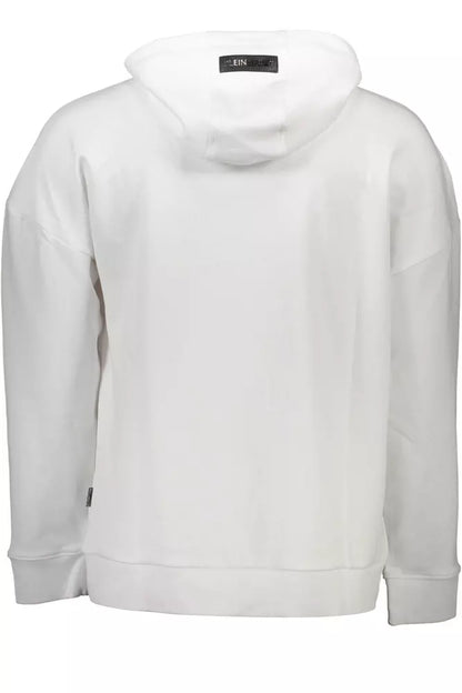 Sweat-shirt à capuche blanc élégant Plein sport avec détails contrastés