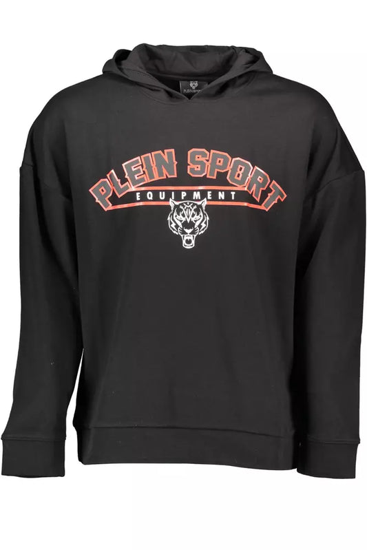 Plein sport - Sweat-shirt à capuche noir élégant avec détail imprimé