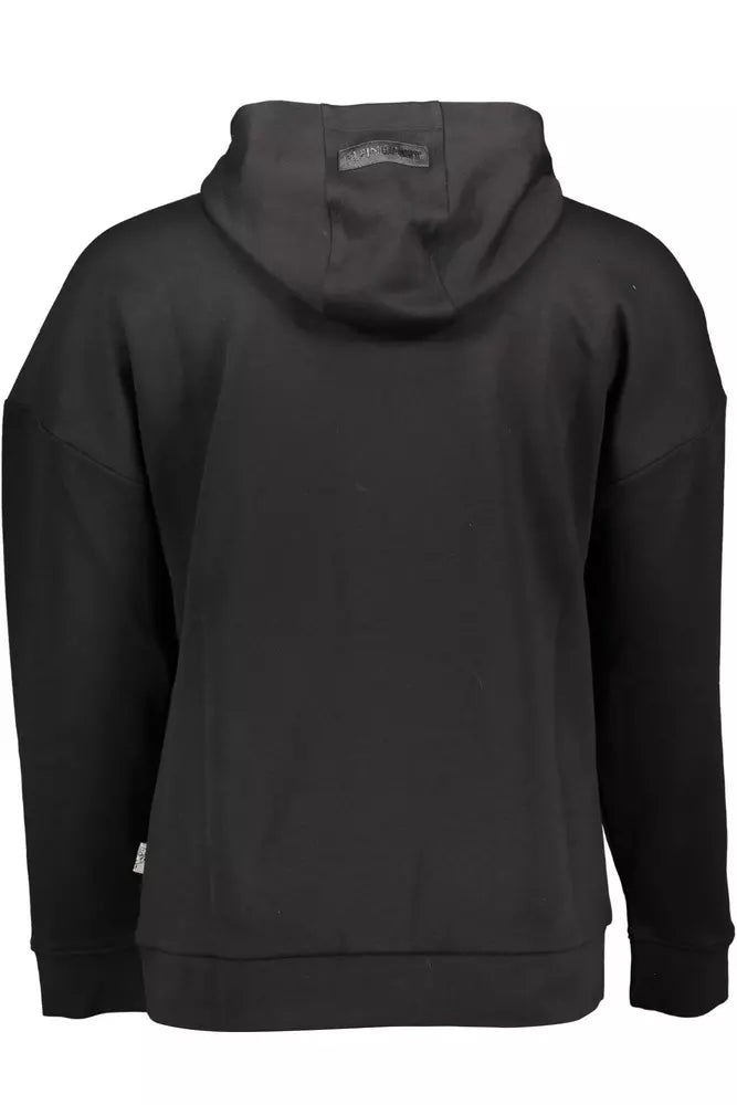 Plein sport - Sweat-shirt à capuche noir élégant avec détail imprimé