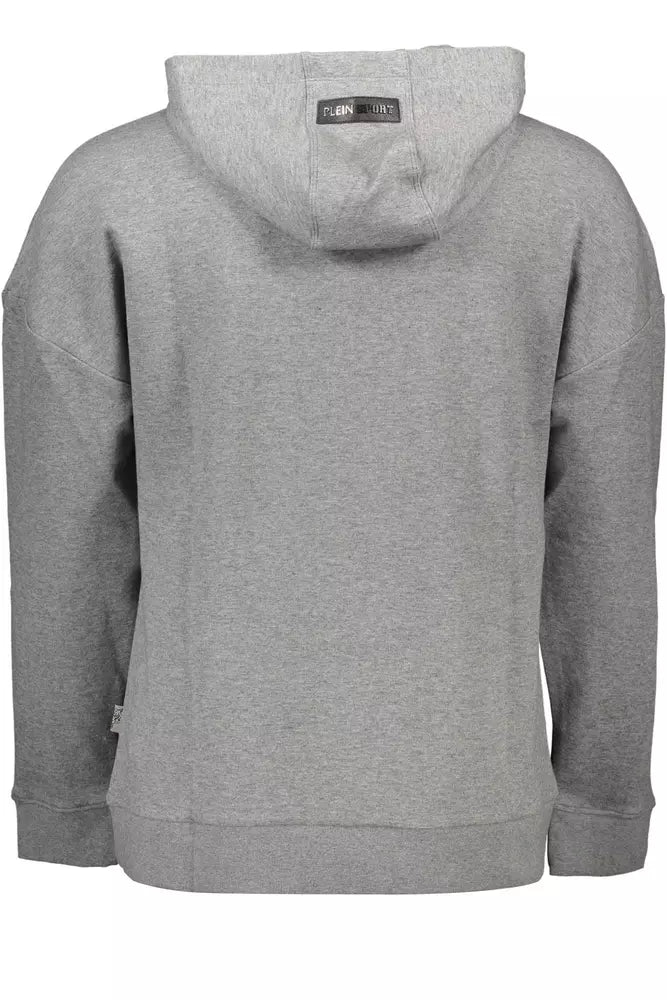 Sweat à capuche manches longues gris Plein sport