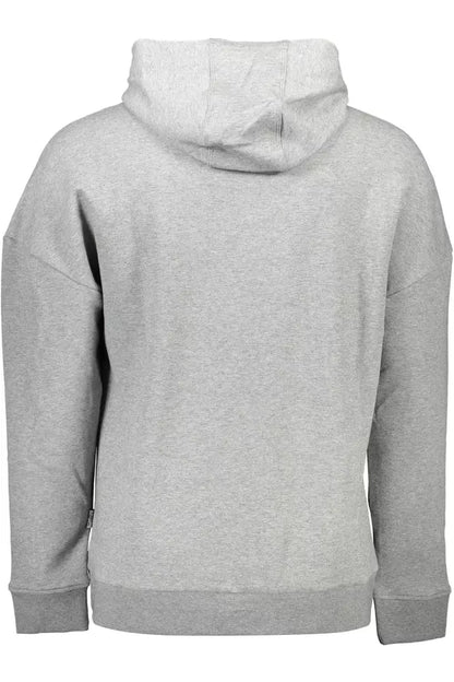 Sweat-shirt à capuche gris élégant Plein sport avec des contrastes audacieux