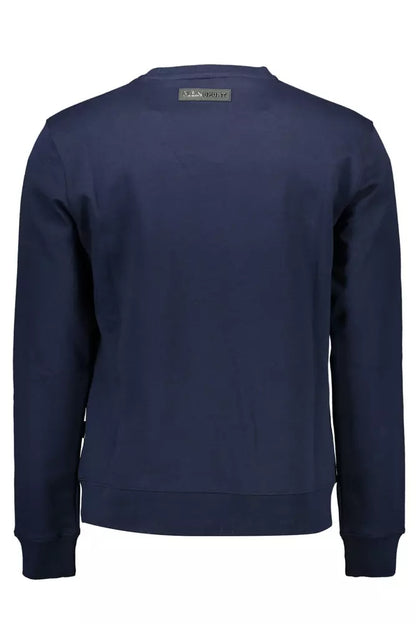 Pull col rond bleu athlétique Plein sport