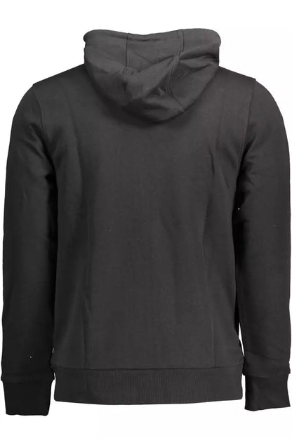 Cavalli Class Elegant Black Cotton Hooded Sweatshirt