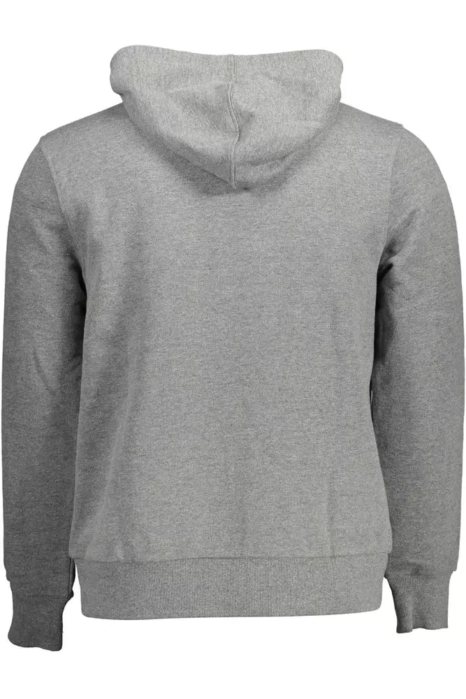 Sweat à capuche gris Cavalli Class avec logo imprimé