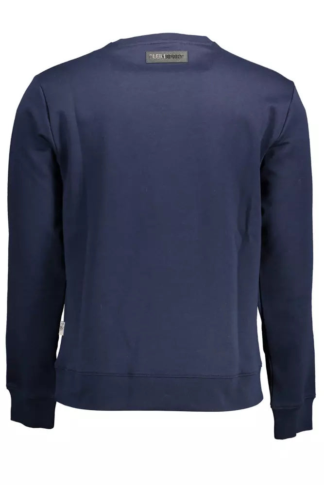 Sweat-shirt athlétique bleu élégant Plein Sport avec logo