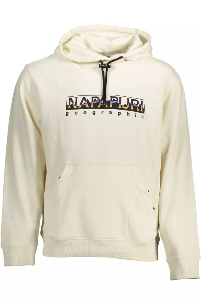 Napapijri sweat à capuche en coton blanc