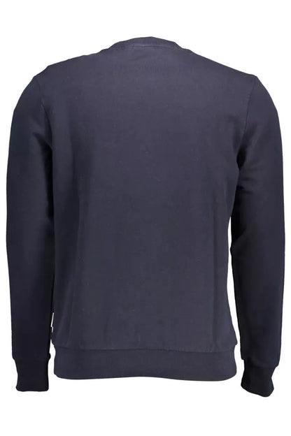 Napapijri sweat-shirt col rond bleu élégant en coton