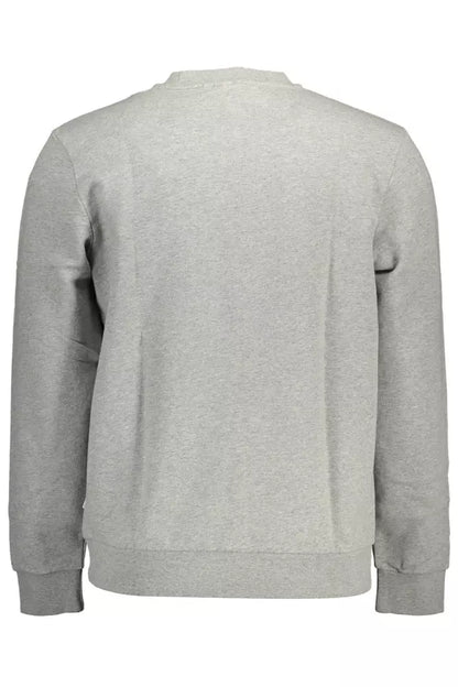 Sweat Napapijri en coton gris avec imprimé iconique