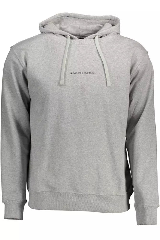 North Sails Chic Gray Long-Sleeved Hooded Sweatshirt