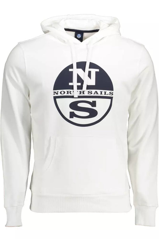 North Sails Chic Sweat-shirt à capuche en coton blanc