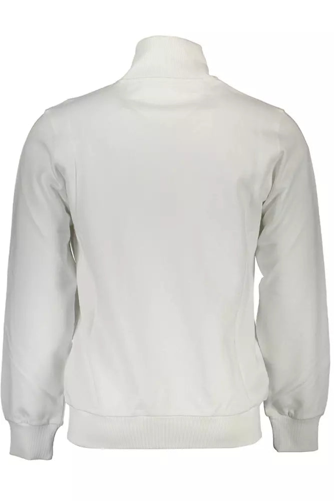 Pull La Martina Chic en coton blanc avec broderie