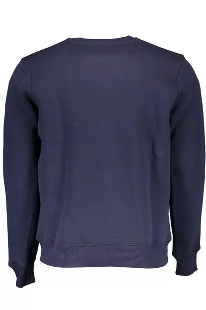 Pull imprimé col rond bleu North Sails