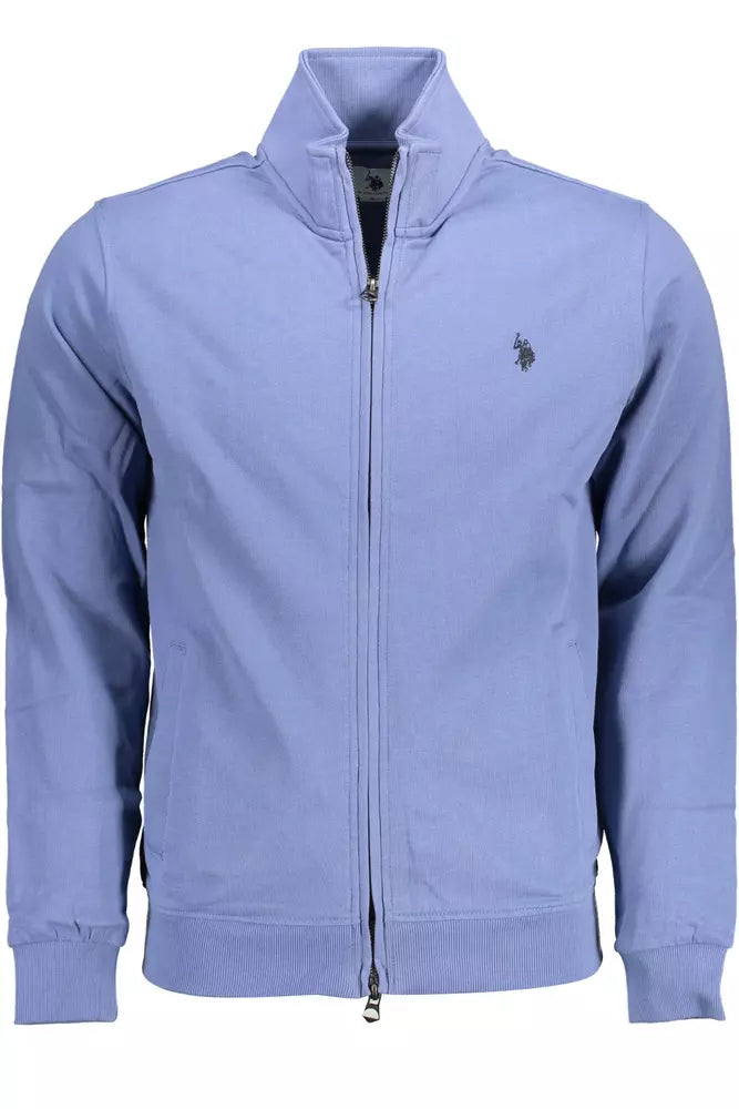 Nous polo assn. sweat zippé bleu brodé