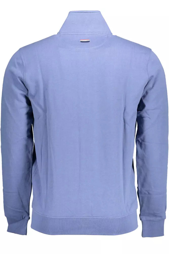 Nous polo assn. sweat zippé bleu brodé