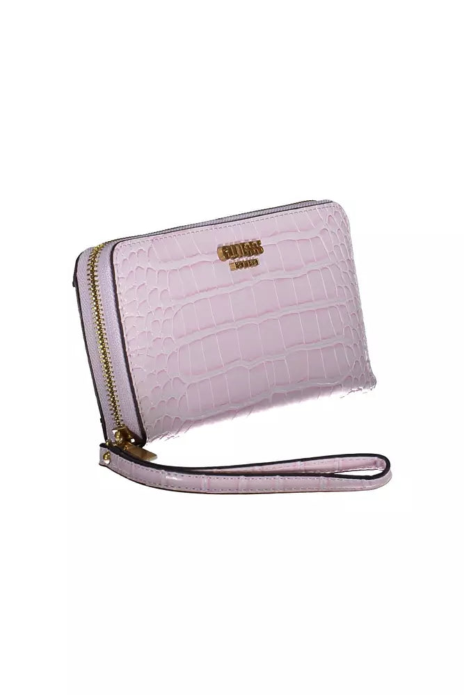 Guess Jeans Chic Pink Wallet with Ample Storage