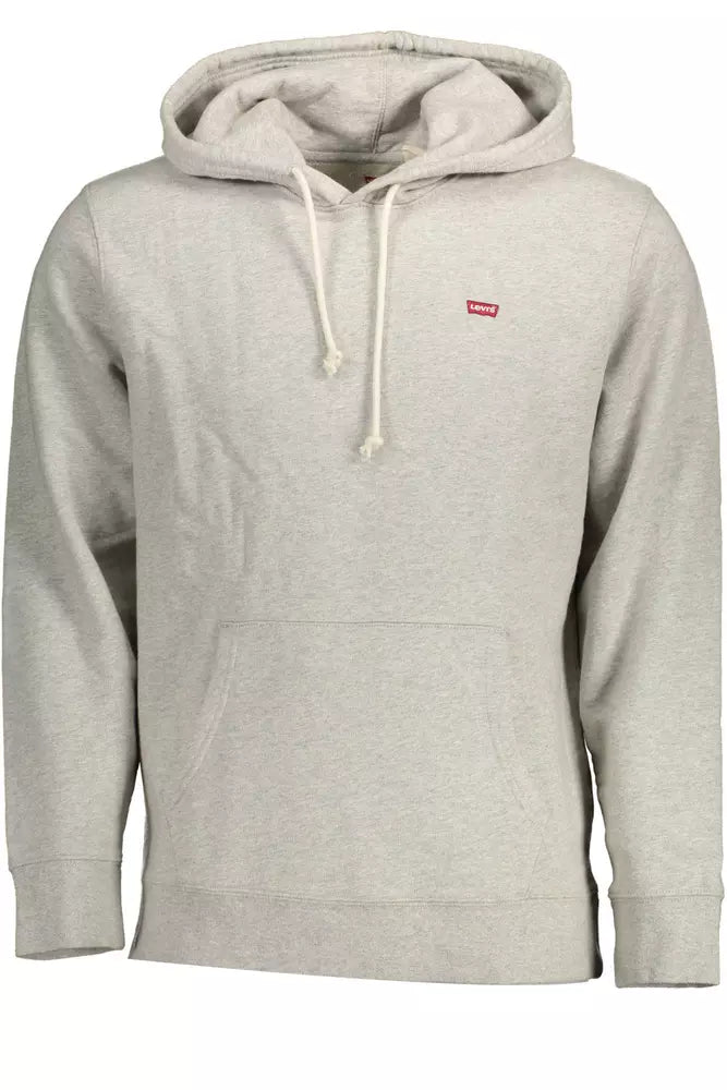 Sweat à capuche Levi's essentiel gris pour homme