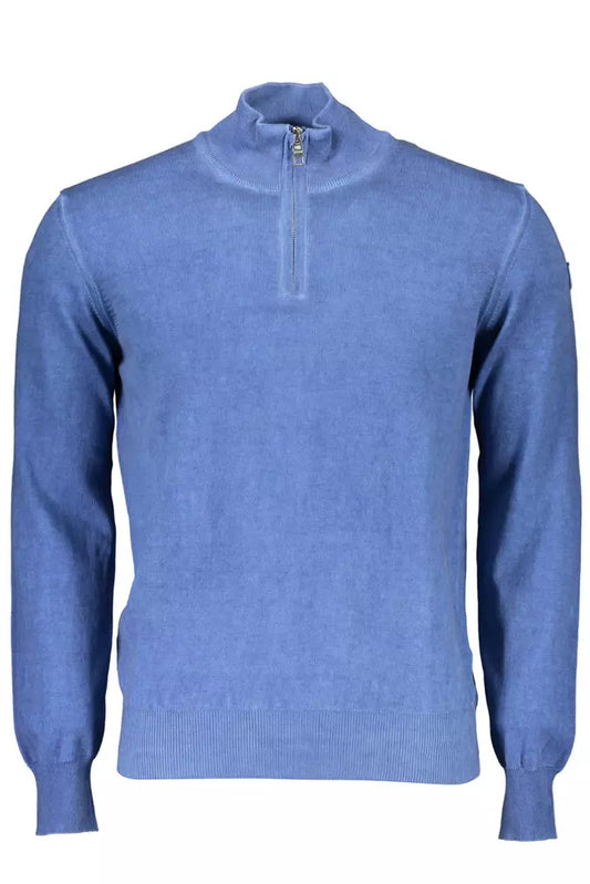 Pull bleu manches longues demi-zip North Sails