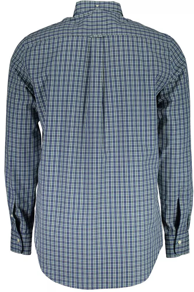 Gant chemise boutonnée à manches longues verte