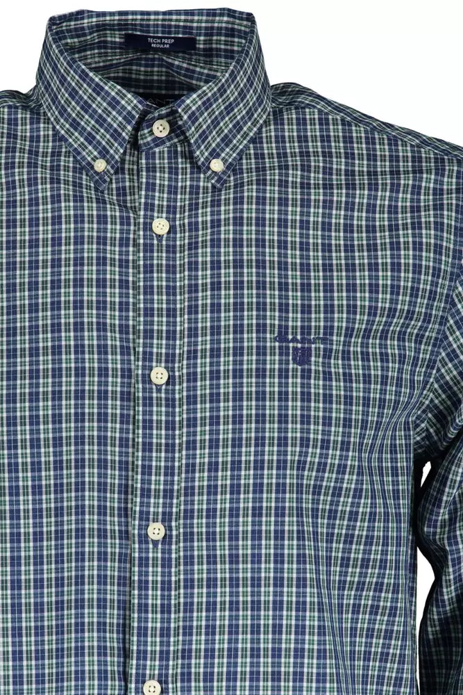 Gant chemise boutonnée à manches longues verte