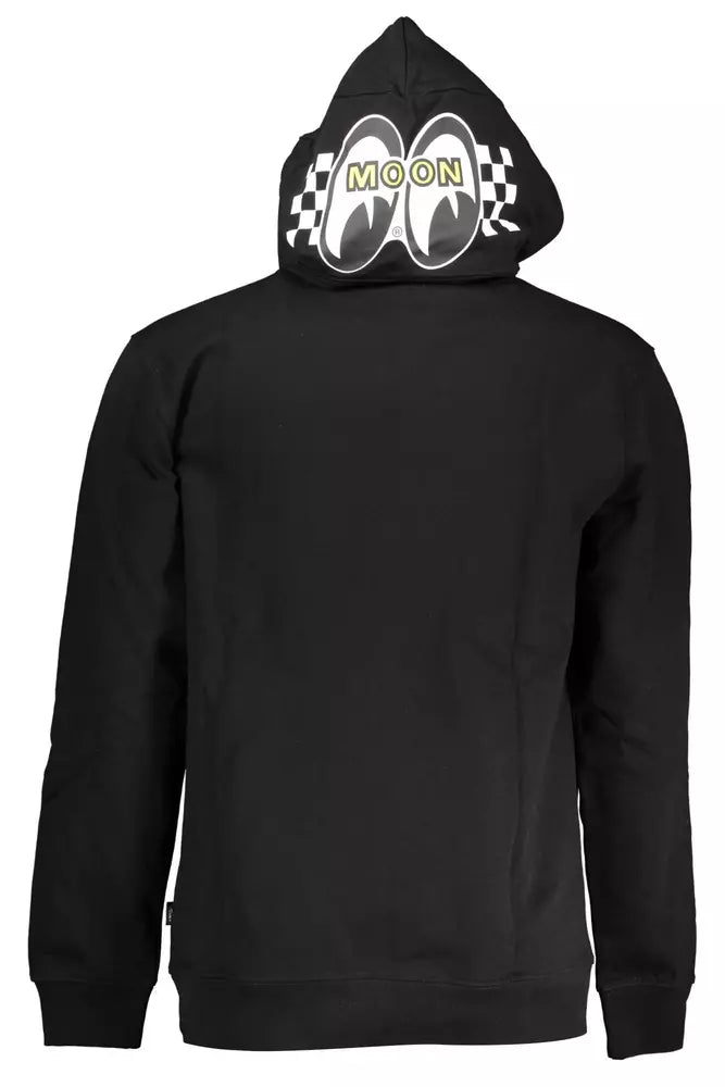 Vans Sleek Black Hooded Long-Sleeve Sweatshirt