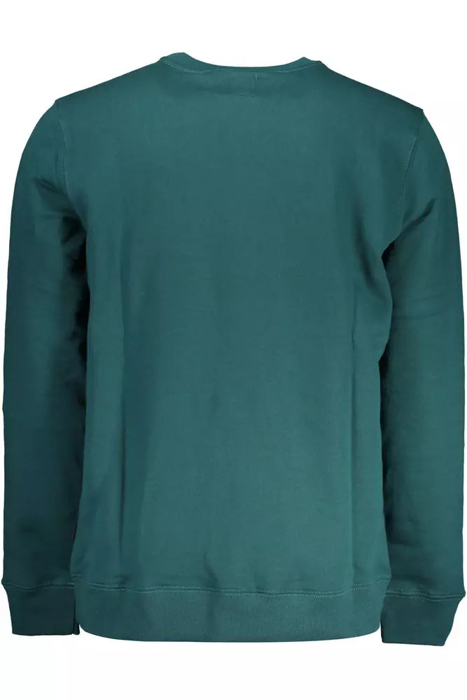 Vans sweat col rond vert imprimé logo