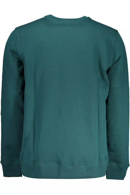 Vans sweat col rond vert imprimé logo