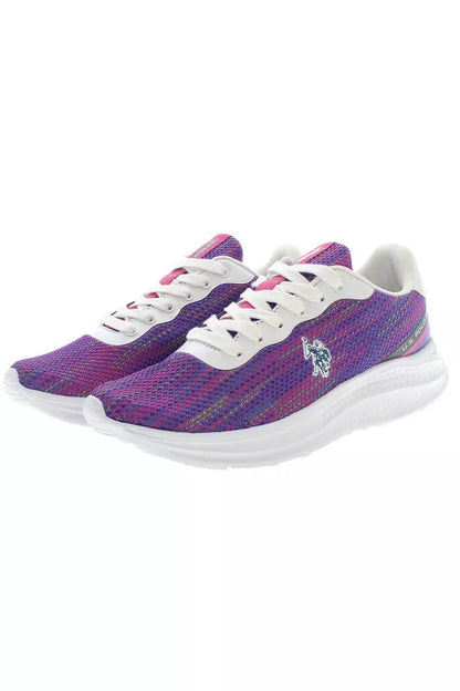 U.S. POLO ASSN. Purple Polyester Women Sneaker