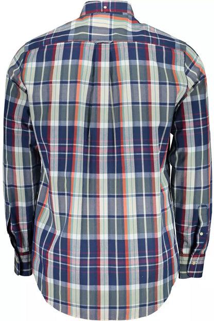 Chemise homme boutonnée verte classique Gant