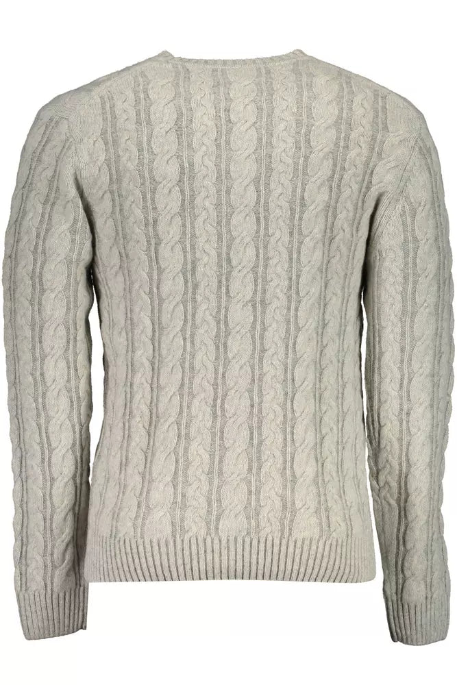 Pull Gant en laine mélangée gris