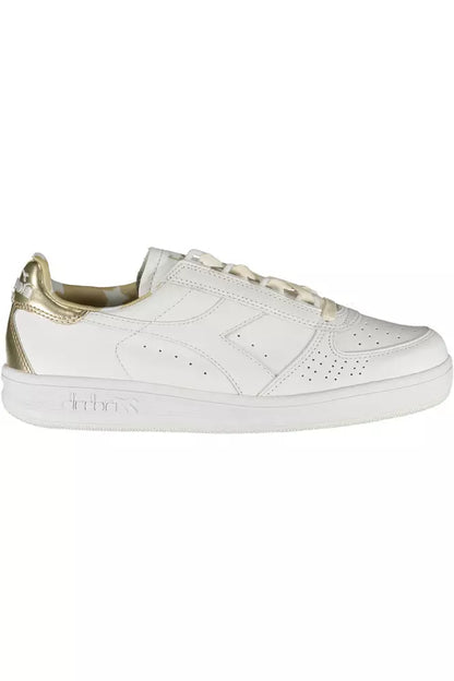 Baskets de sport à lacets blanches élégantes Diadora